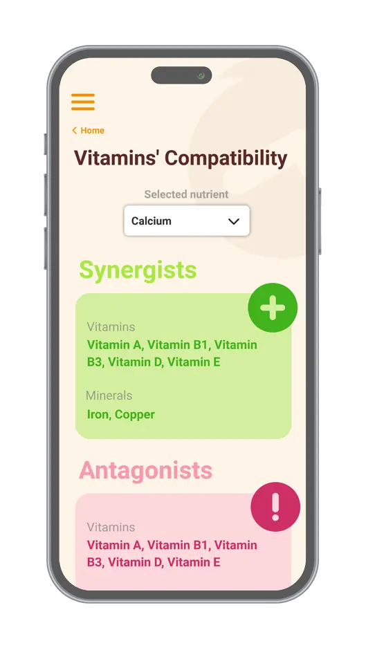 App screenshot - frontal view